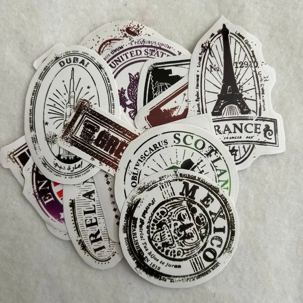 Travel Planner World Map Journal and Stickers Set